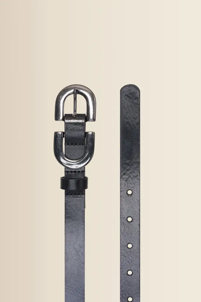 Riem met zilverkleurige gesp