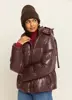 Gewatteerde jas met shawl
