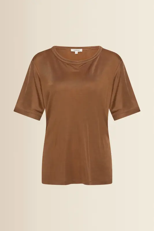T-shirt met subtiele glans