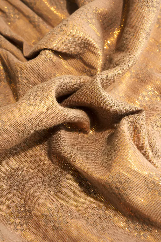 Blouse met metallic glans