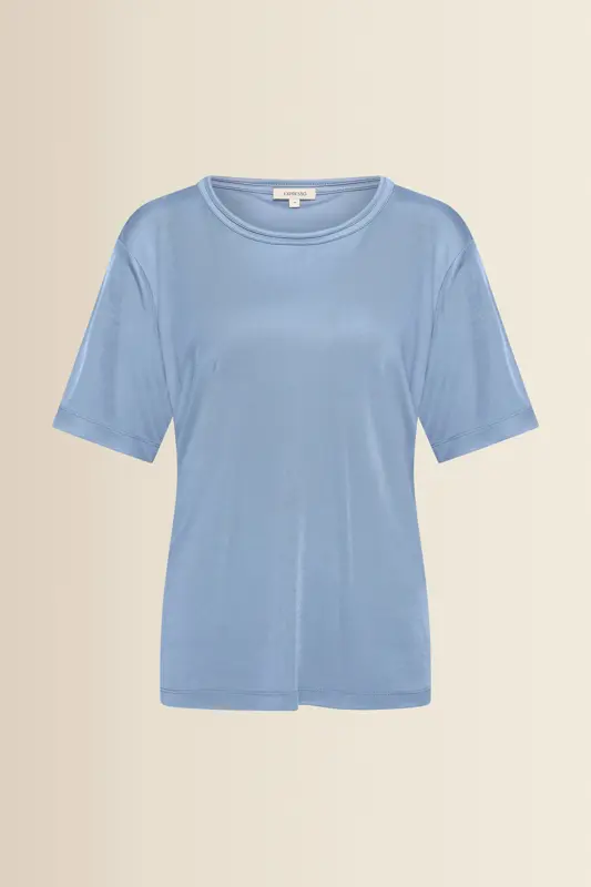 T-shirt met subtiele glans