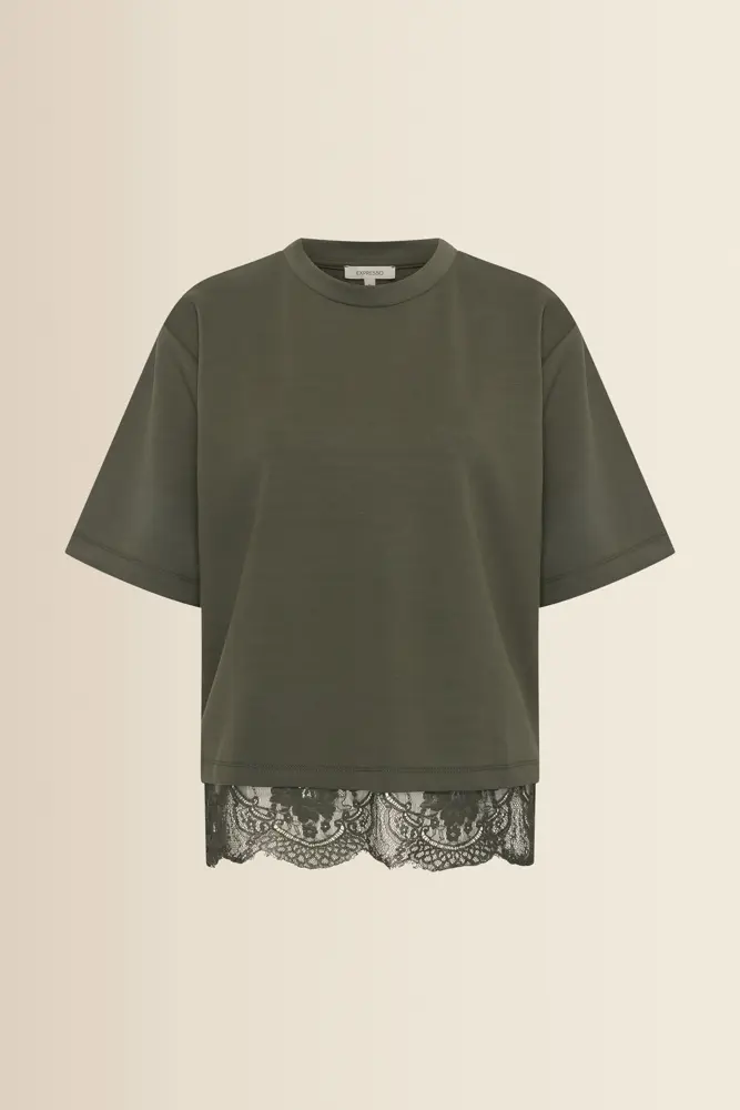 Top met kanten detail