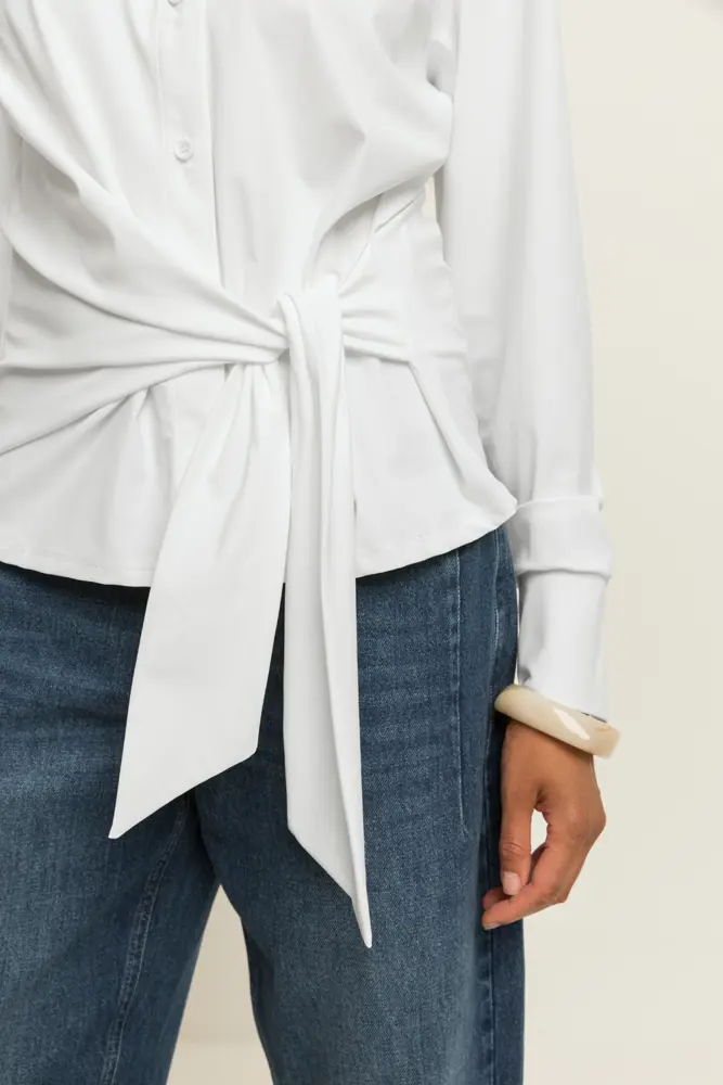 Blouse met strikdetail