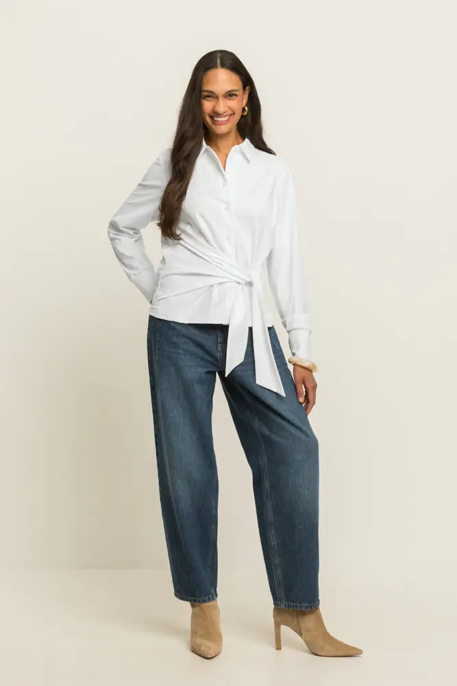 Blouse met strikdetail