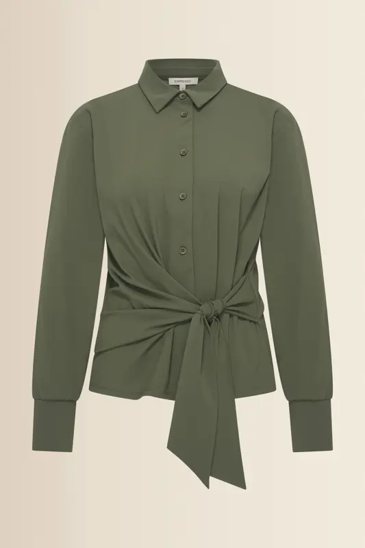 Blouse met strikdetail