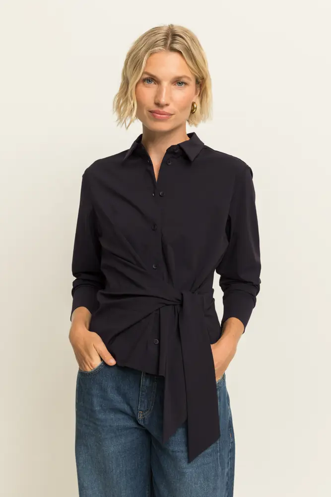 Blouse met strikdetail