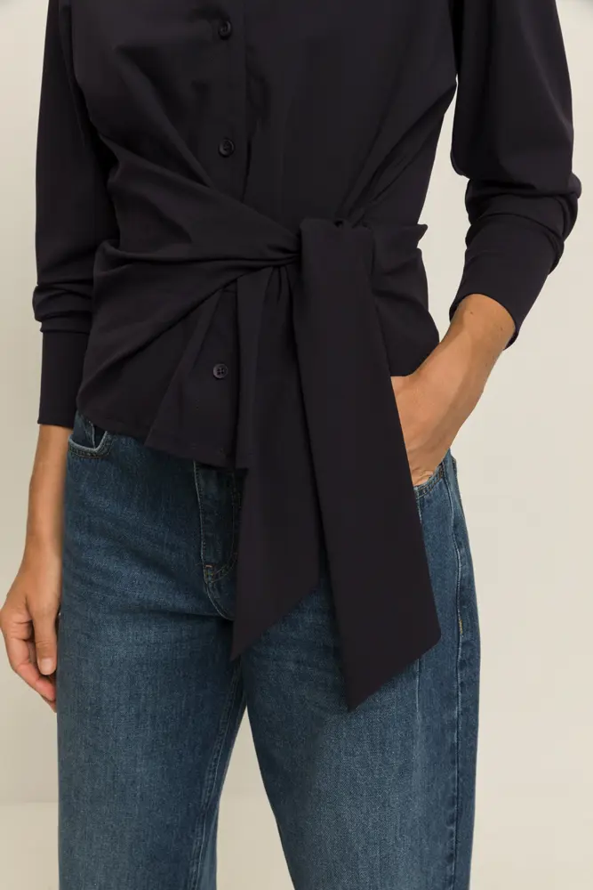 Blouse met strikdetail