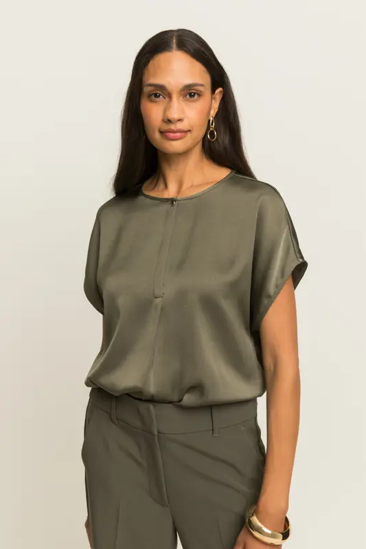 Blouse met korte mouwen