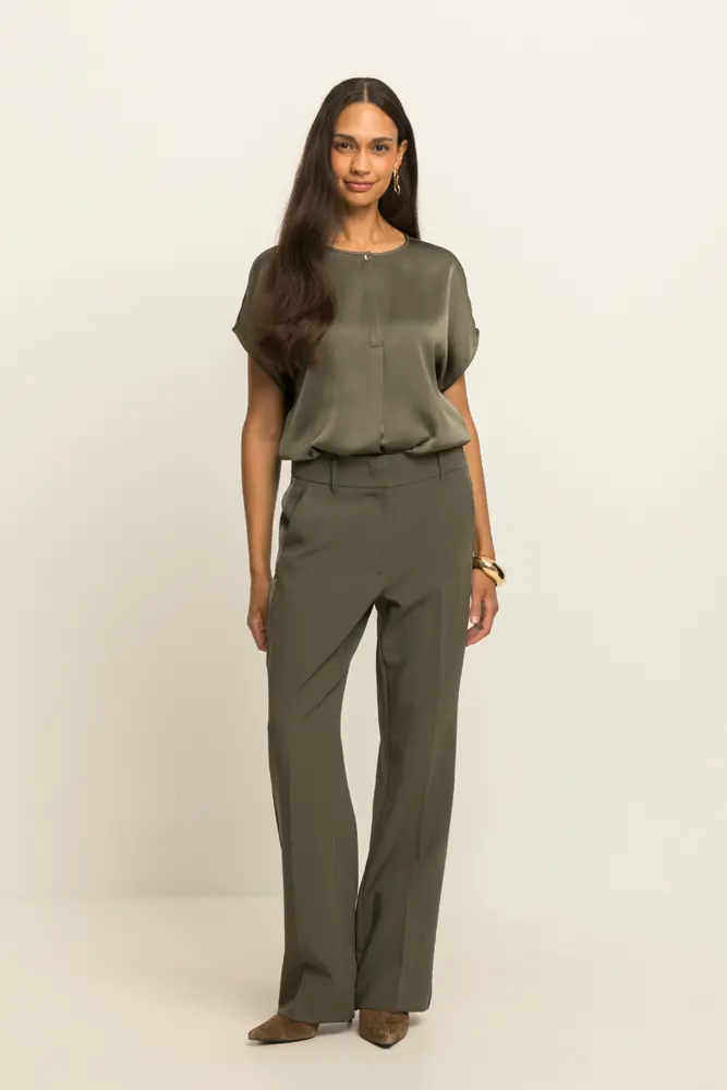 Blouse met korte mouwen