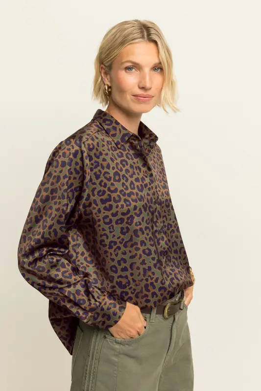 Blouse met animalprint
