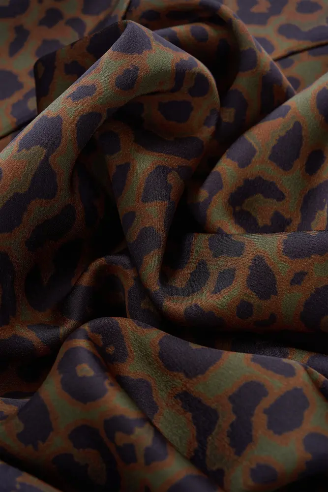 Blouse met animalprint