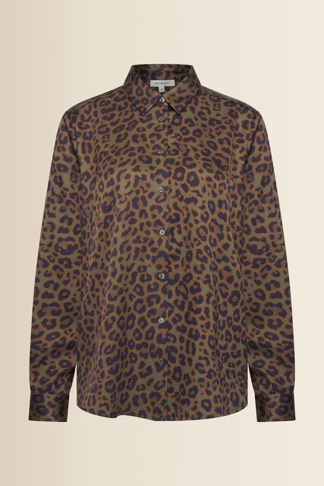 Blouse met animalprint