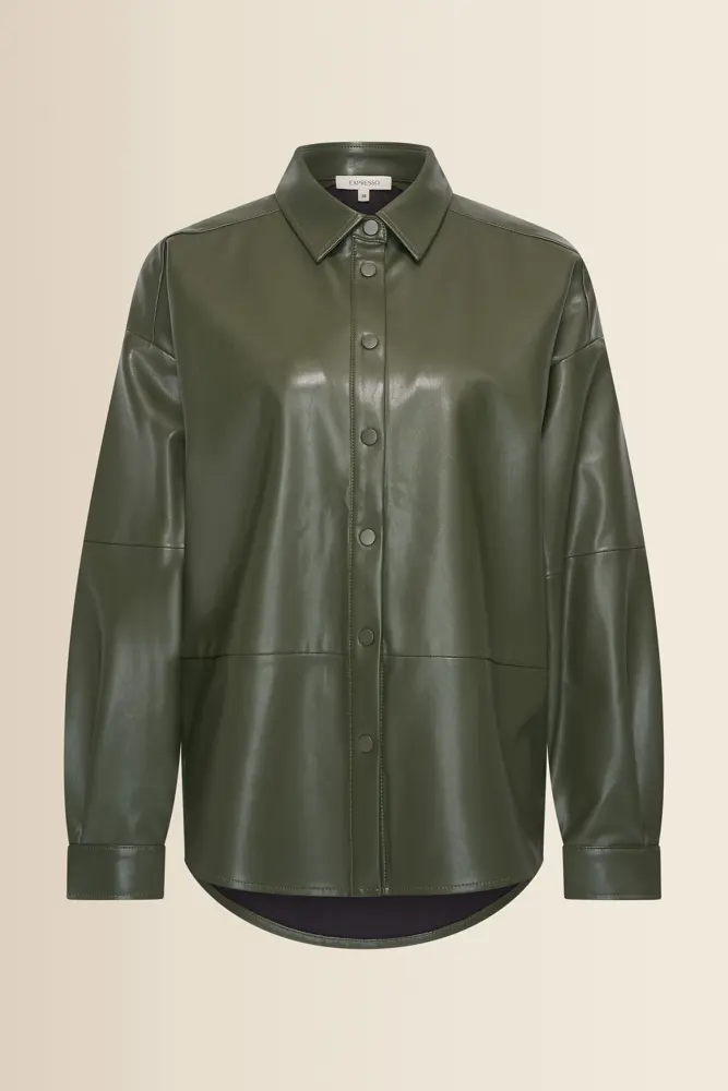 Leatherlook blouse