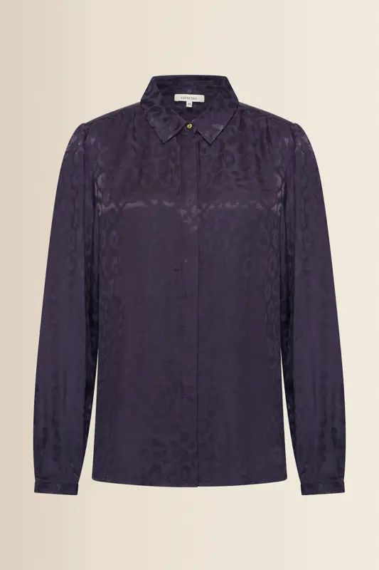 Blouse met jacquardstructuur