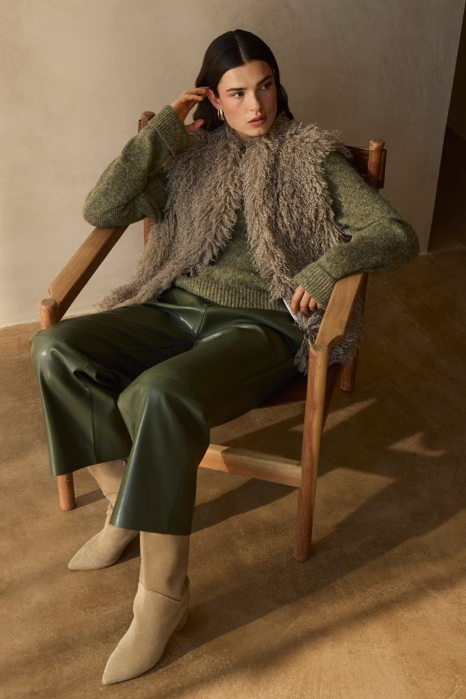 Faux fur gilet