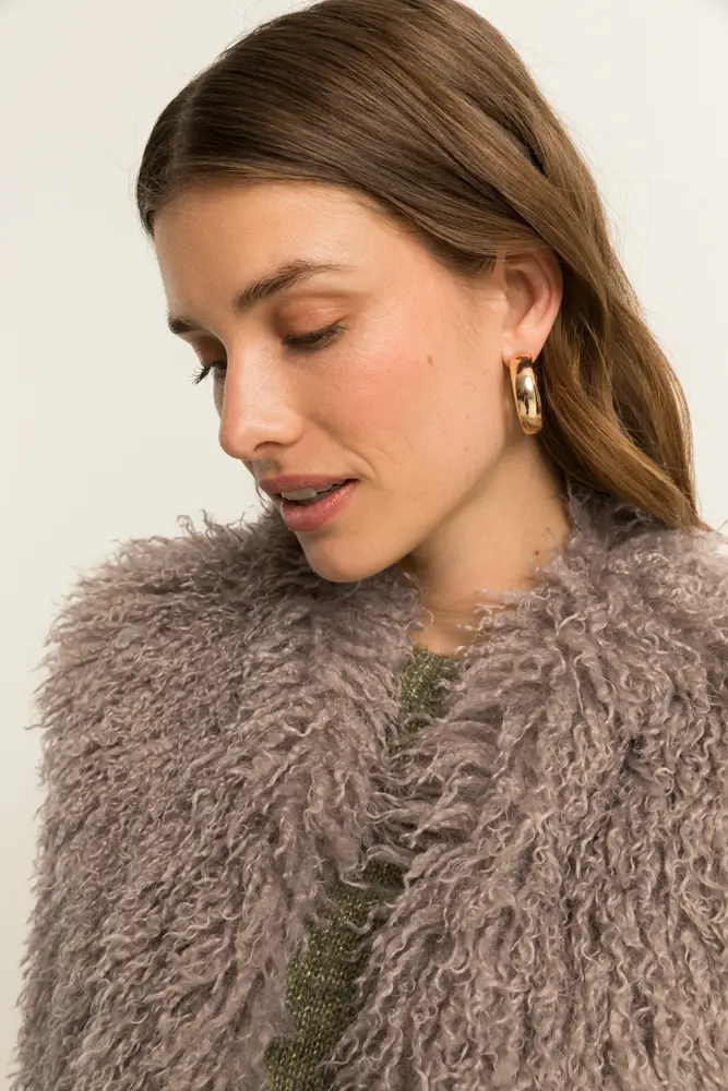 Faux fur gilet
