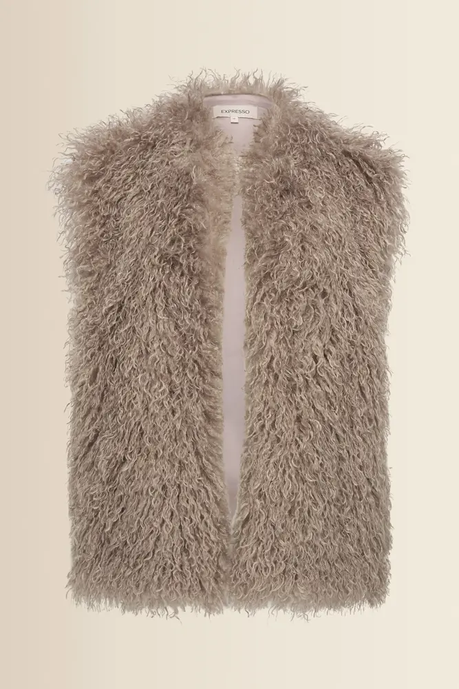 Faux fur gilet