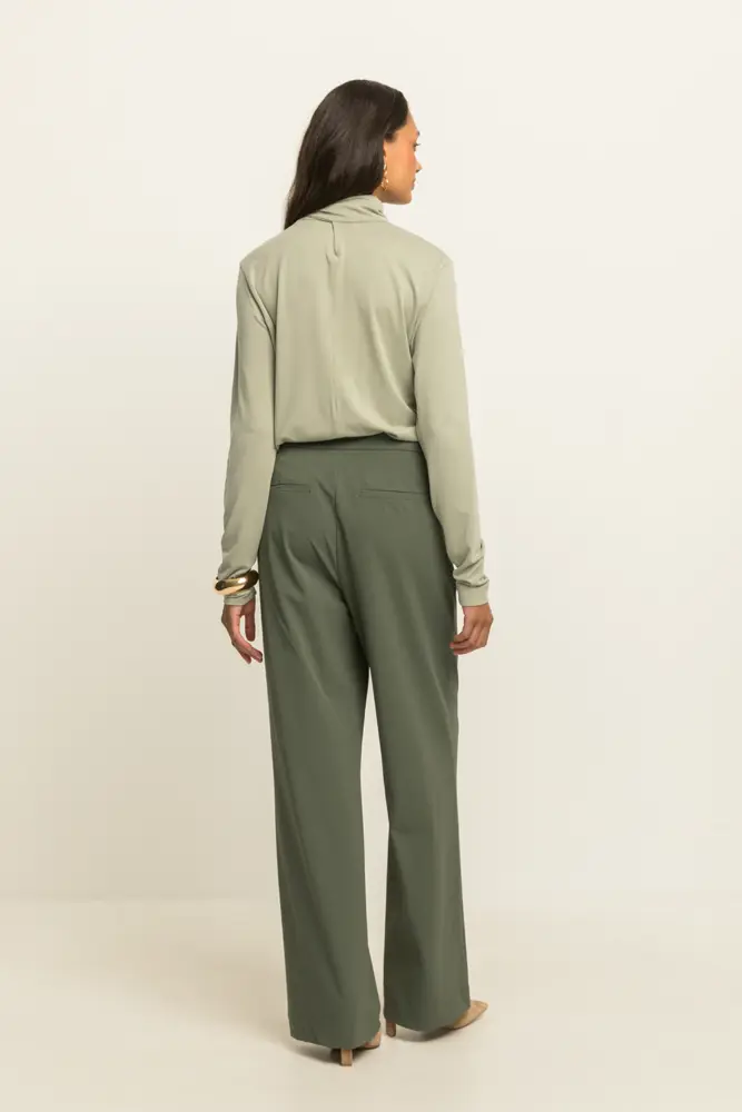 Pantalon met wijde pijp