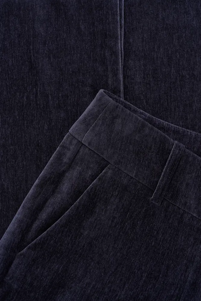 Corduroy pantalon met wijde pijp