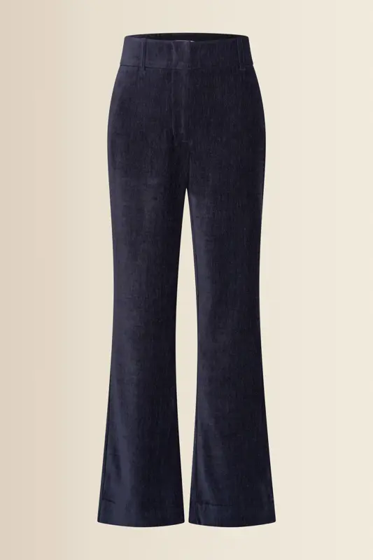 Corduroy pantalon met wijde pijp