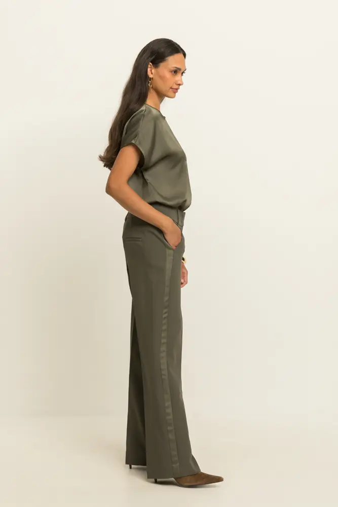 Pantalon met uitlopende pijpen
