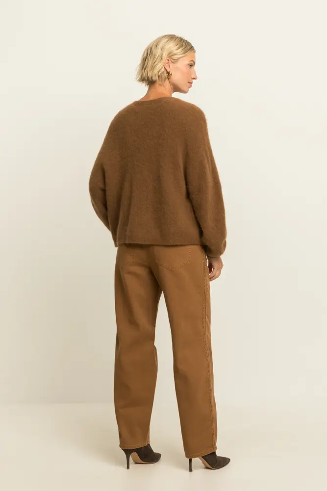 Wide leg broek