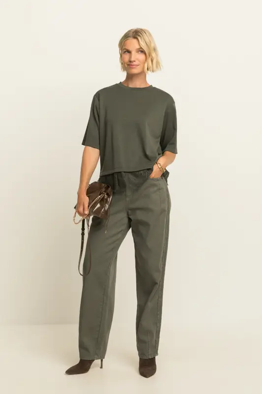 Wide leg broek
