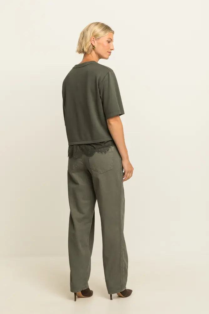 Wide leg broek