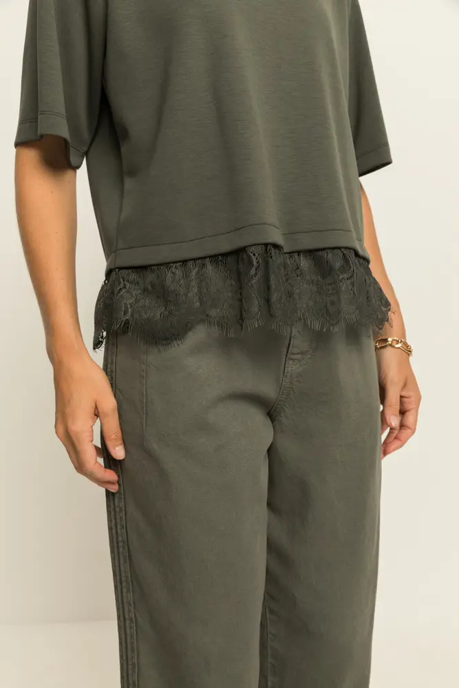 Wide leg broek