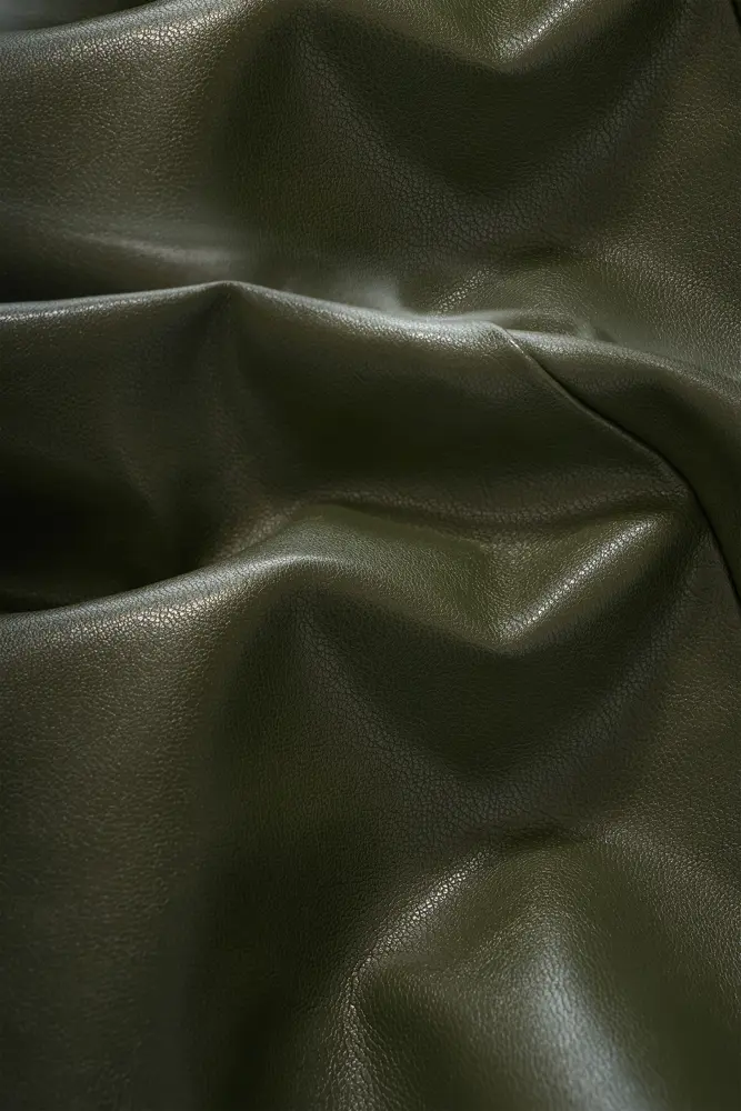 Leatherlook midi-rok
