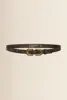 Leren riem met goudkleurige gesp