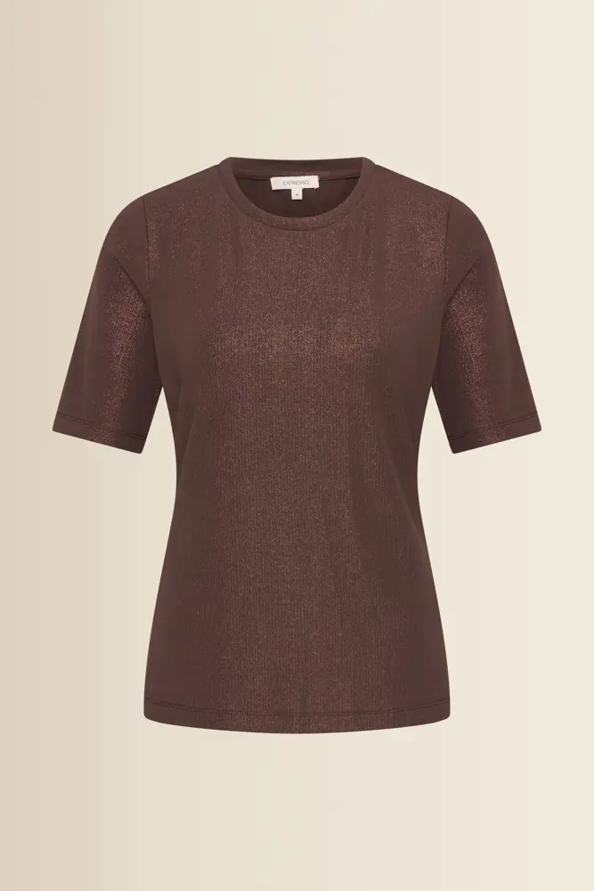 T-shirt met subtiele glans