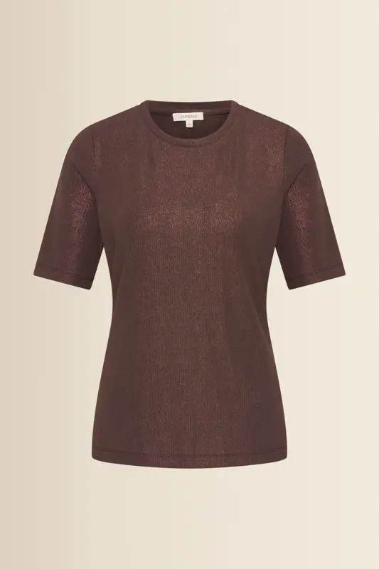 T-shirt met subtiele glans