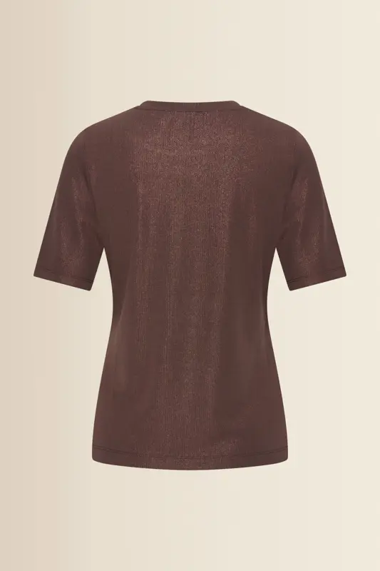 T-shirt met subtiele glans