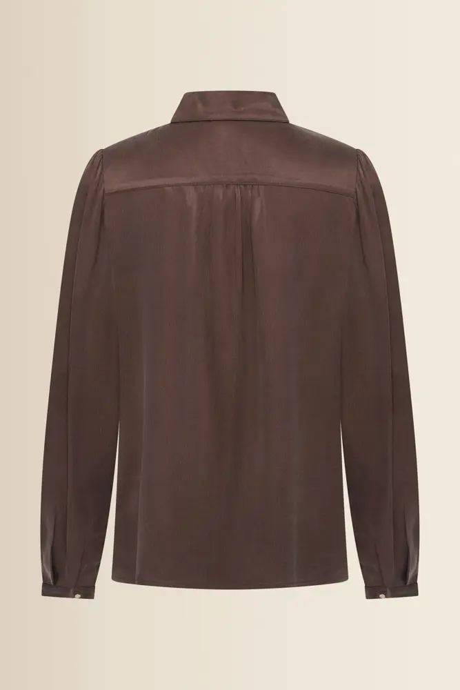 Blouse met lichte glans